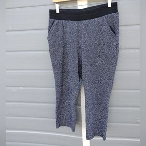 Varley Brymhurst Cotton Blend Pants in Black/White Size Large Pull On High Rise